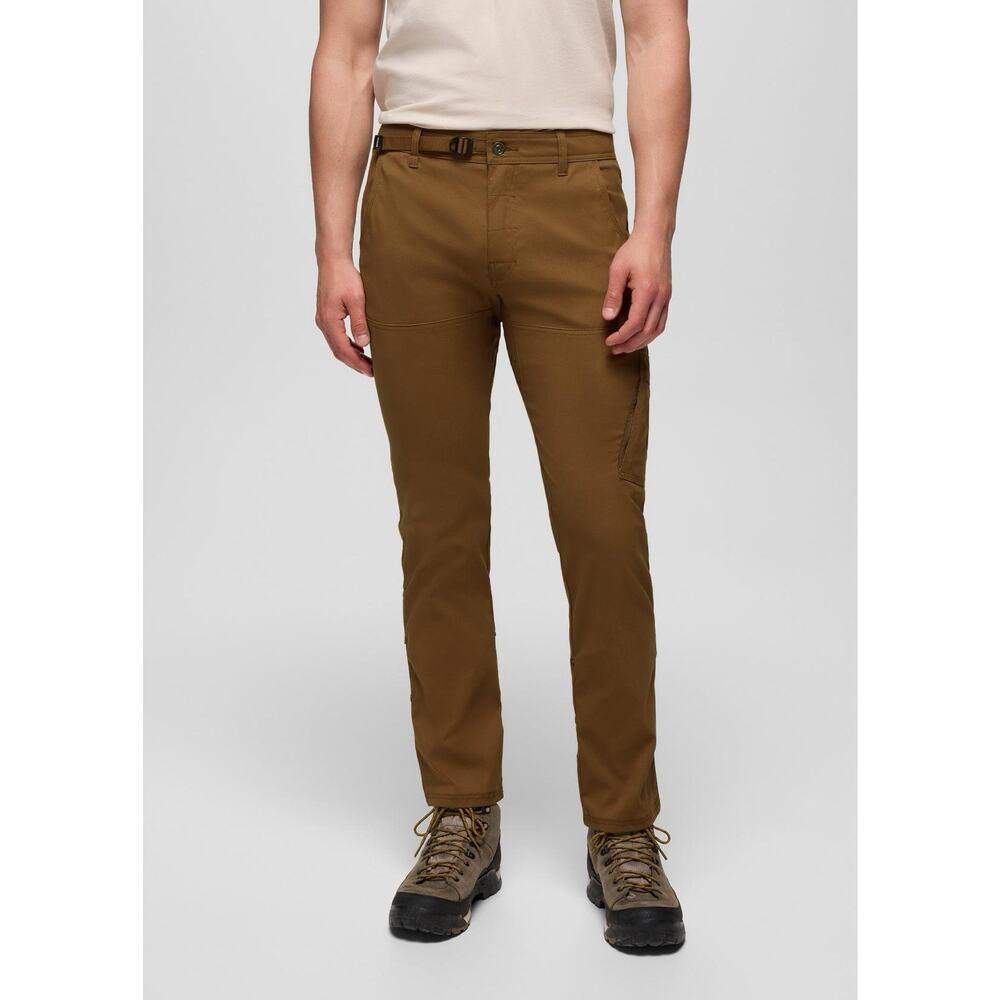 PrAna Men’s Stretch Zion Tapered Slim Fit Pant, Sepia, Size 40/34